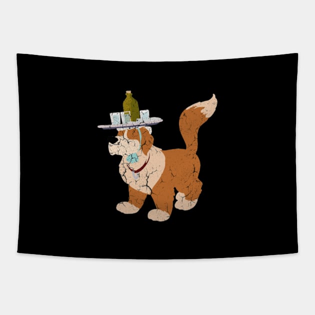 Waiter Dog Tapestry by halodoc