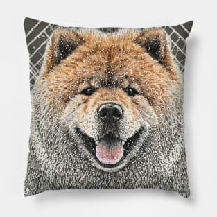 Dog Portrait - Chow Chow Pillow