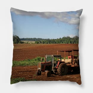 Plowing Fields Pillow