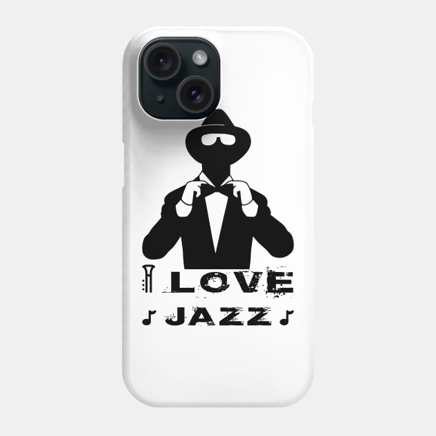 I love Jazz Phone Case by remixer2020