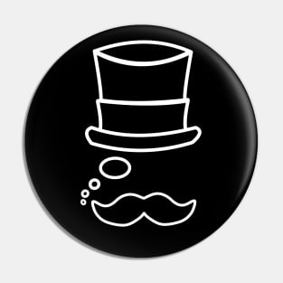 Monocle man Pin