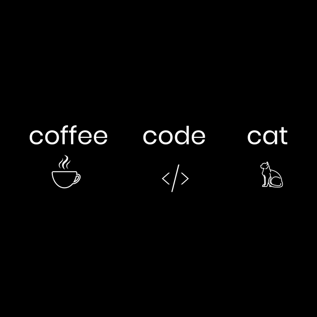 COFFEE CODE CAT by Meow Meow Cat