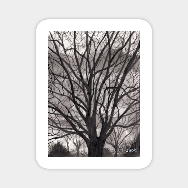 Evening Trees Magnet by jerrykirk