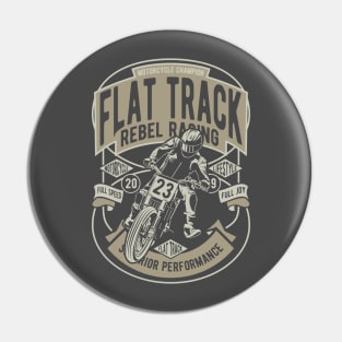 Flat Track Racing Pin