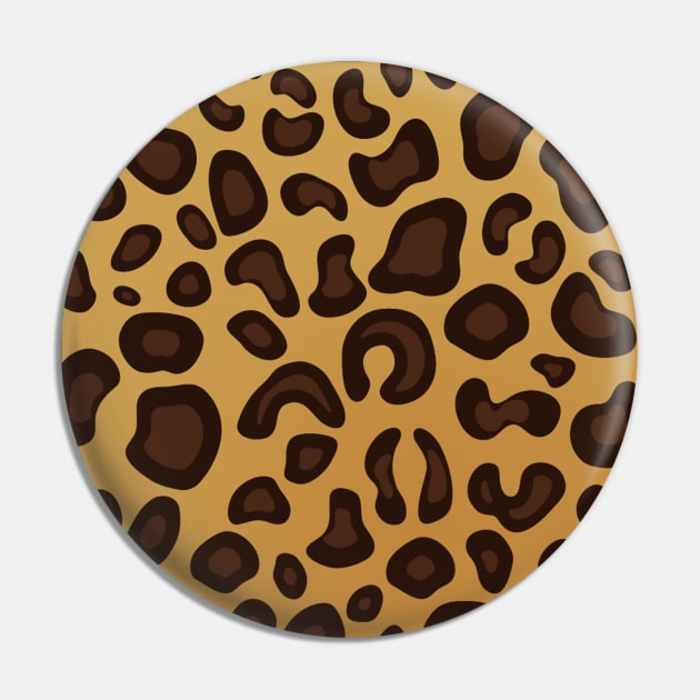 Cute leopard Animal abstraction Pattern skin Pin by CHNSHIRT