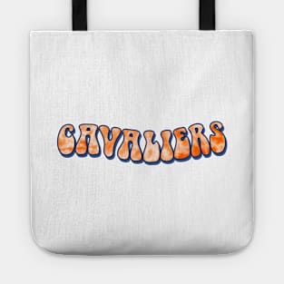 uvirginia tie dye groovy lettering Tote