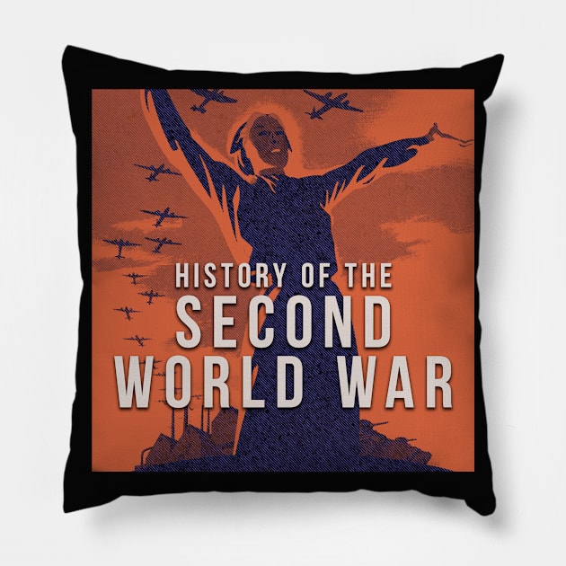 Podcast Icon Pillow by History of the Second World War Podcast