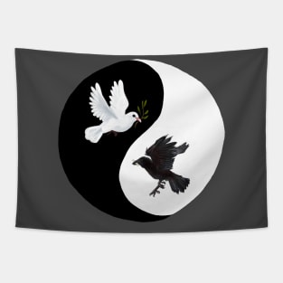 War and Peace Yin Yang Tapestry