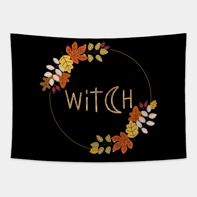 Witch Halloween Tapestry by Nanouche