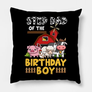 Cow Step Dad Birthday Family Matching Mothers Day Boy Girls Farm Pillow