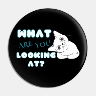 what are you looking at? Pin