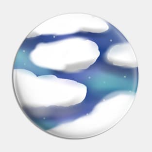 Cloudy night Pin