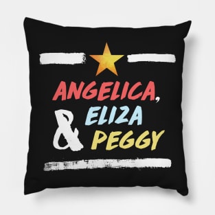 angelica, eliza and peggy Pillow