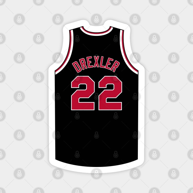 Clyde Drexler Portland Jersey Qiangy Magnet by qiangdade