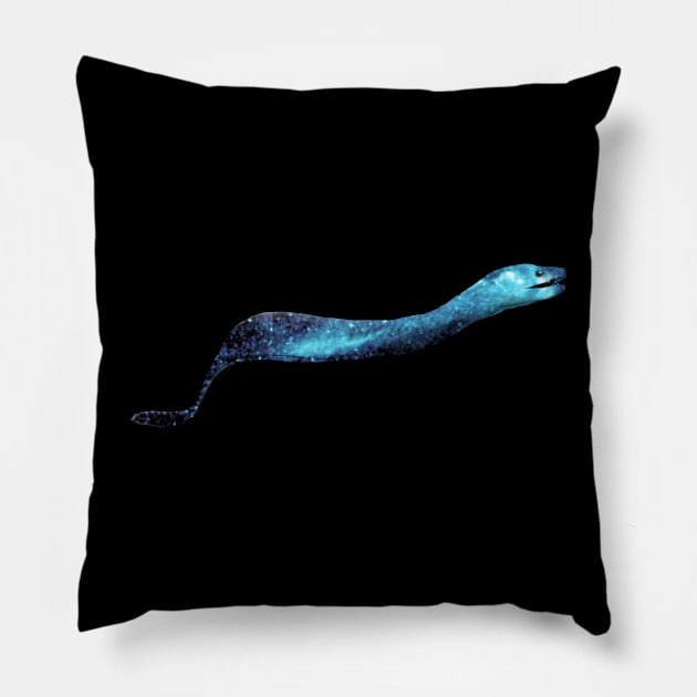 Galaxy Eel Pillow by Kristal Stittle