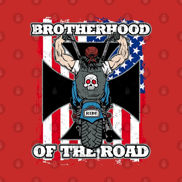 Brotherhood of the Road Biker Flag by EPDROCKS