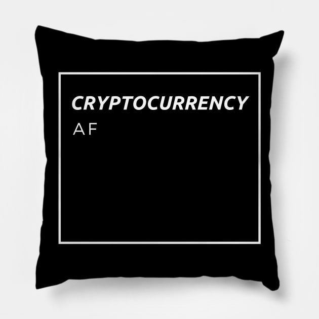 Cryptocurrency. AF. Pillow by CryptoStitch