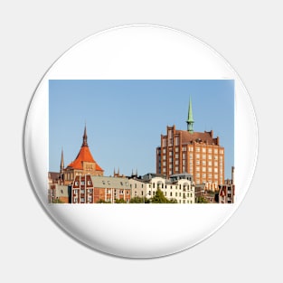 Mecklenburg-Western Pomerania; Rostock; St. Mary's Church; trading house Pin