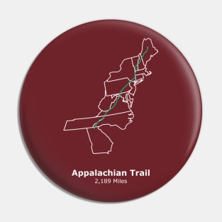 Appalachian Trail, National Scenic Trail Route Map Pin