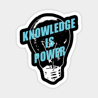 'Knowledge Is Power' Education Shirt Magnet