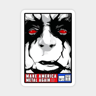 MAKE AMERICA METAL AGAIN COMIC Magnet