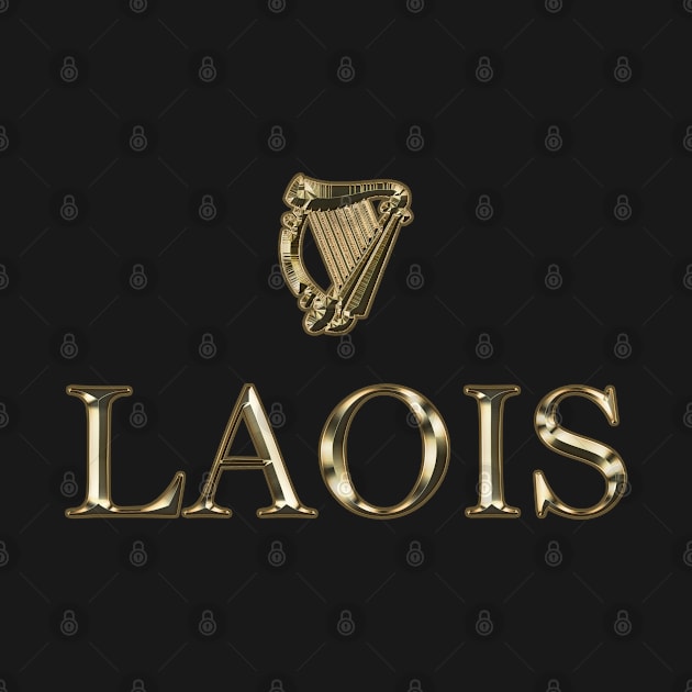 Laois Ireland Classic Irish Harp Design by Ireland