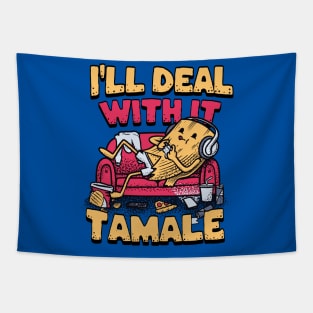 Lazy Tamal Funny Mexican Food Tapestry