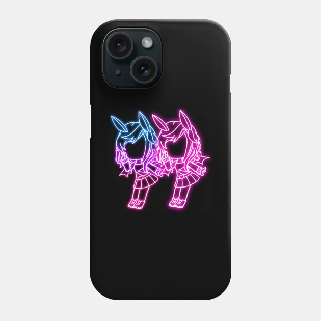 Neon light design gacha Phone Case by alvian