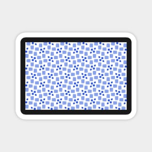 Watercolor Cobalt Blue Diamond Pattern Magnet