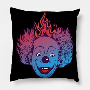 Burning Clown Pillow