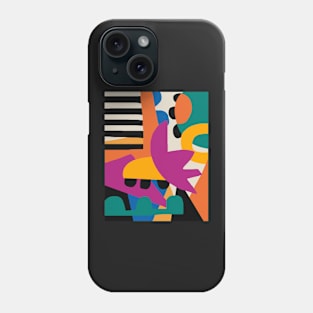 Abstract art 80s style geometric Phone Case