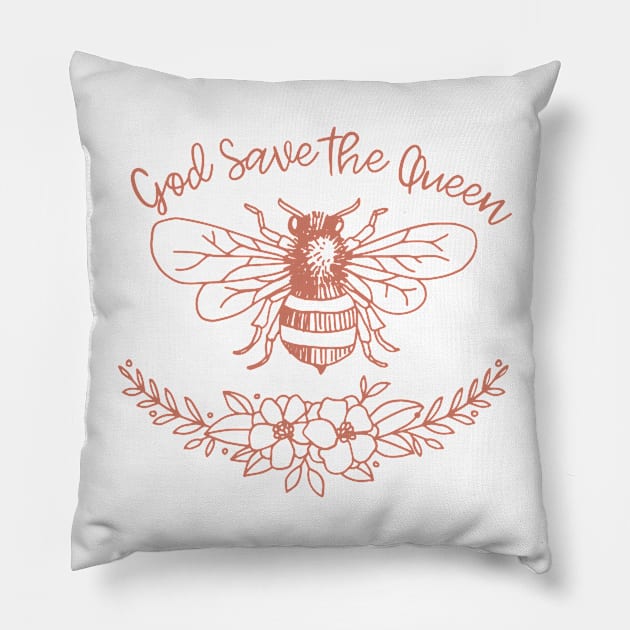 God Save the Queen Pillow by MollyBee