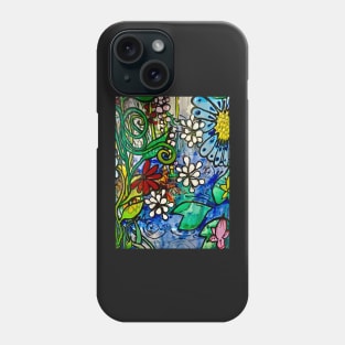 Water Garden By Julie Ann Stricklin Phone Case