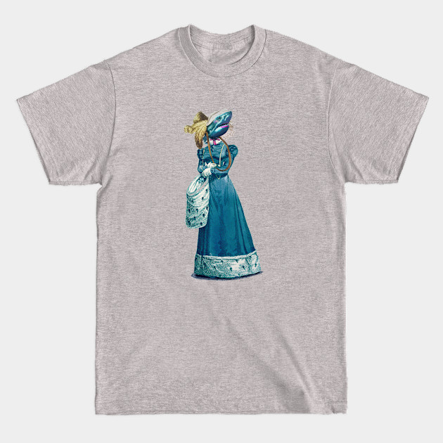 Fancy Victorian Shark Lady - Weird - T-Shirt