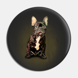 Adorable Frenchie Puppy Pin