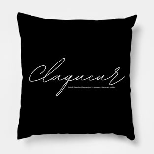 German language in use Claqueur Beifall Applaus Pillow