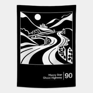 Mazzy Star - Minimal Graphic Design Artwork Tapestry