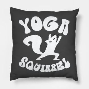 Yoga squirrel - funny squirrel design Pillow