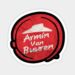 Cosplay Parody Pizza Hut Vintage Music Lovers - DJ armin van buuren Magnet