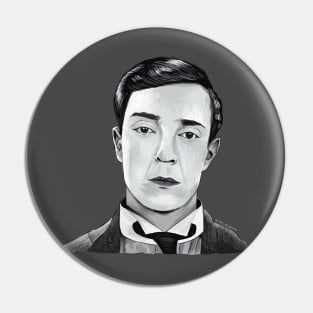 Buster Keaton Illustration Portrait by Burro! Pin