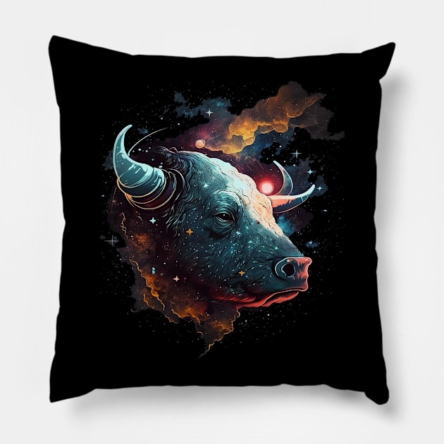 bull Pillow by a cat cooking