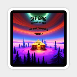 Off Grid Yurt Magnet