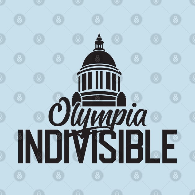 Olympia Indivisible Official Logo Wear - Black & White by Olympia Indivisible