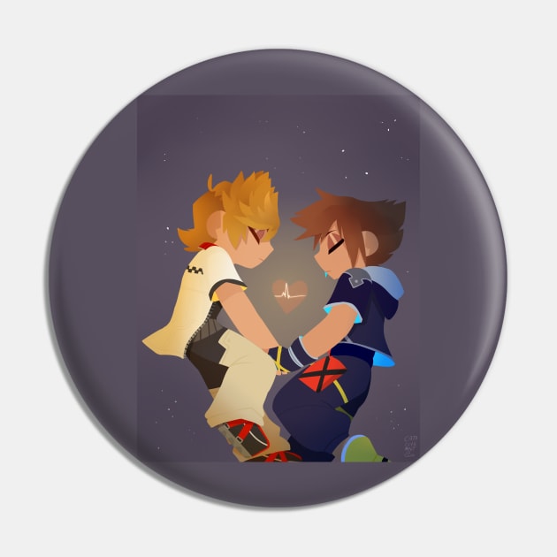 Sora and Roxas Pin by VenaCoeurva