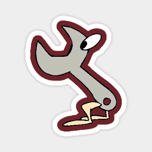 Wrench In The Works Vintage 90s Vibes Magnet