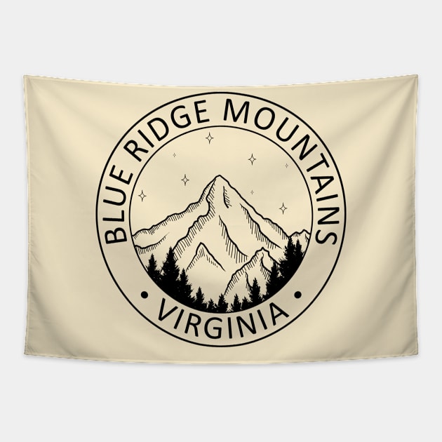 Blue Ridge Mountains - Virginia State Souvenir Gift Tapestry by ShopBuzz