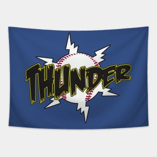 Thunder Baseball Logo Tapestry