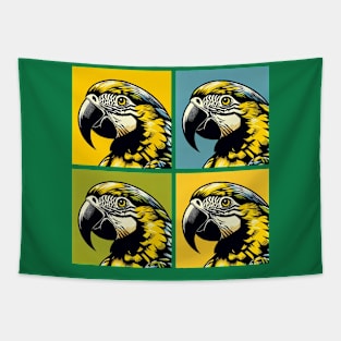 Pop Yellow-Naped Amazon Art - Cool Birds Tapestry