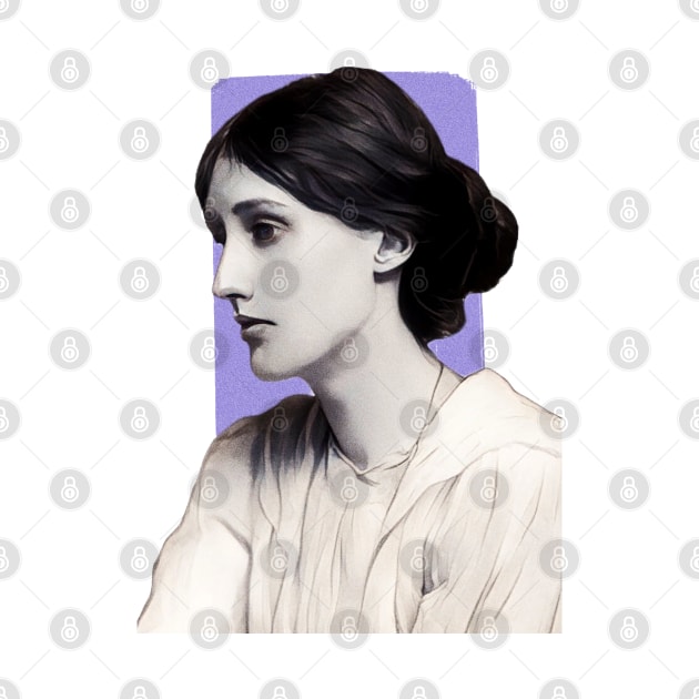 English Novelist Virginia Woolf illustration by Litstoy 