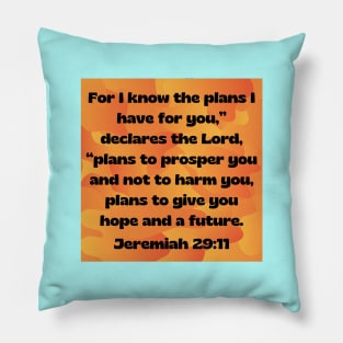 Bible Verse Jeremiah 29:11 Pillow